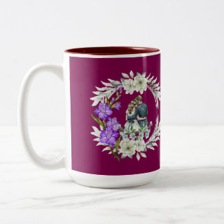 Timeless love story wine color zweifarbige tasse
