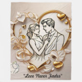 "Timeless Love Treasure" Fleecedecke (Vorderseite)