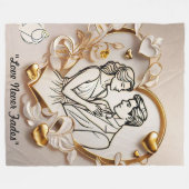 "Timeless Love Treasure" Fleecedecke (Vorderseite (Horizontal))