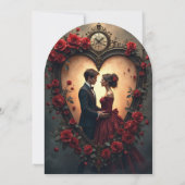 Timeless Love –Victorian Gothic Wedding Collection Einladung (Rückseite)