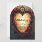 Timeless Love –Victorian Gothic Wedding Collection Einladung (Vorderseite)