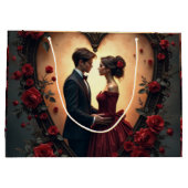 Timeless Love –Victorian Gothic Wedding Collection Große Geschenktüte (Rückseite)