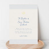 Timeless minimal modern baptism Foil Invitation Folieneinladung