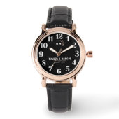 Timeless Minimalist Customizable Couple name   Armbanduhr (Vorderseite)