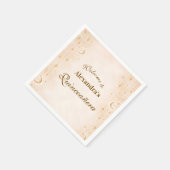 Timeless Moon And Stars Quinceañera Serviette (Ecke)