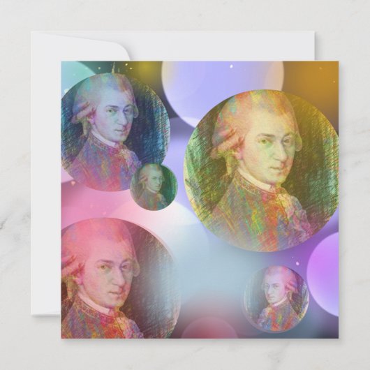 Timeless Mozart Grußkarten (Rückseite)