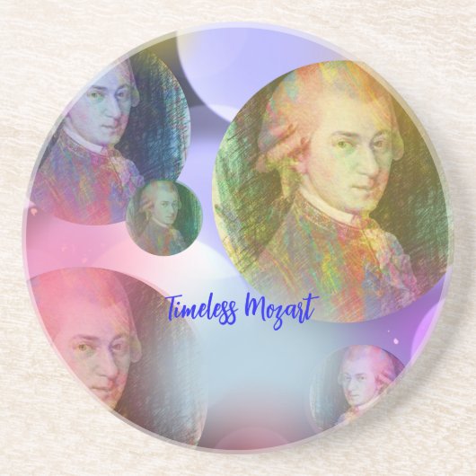 Timeless Mozart Music Getränkeuntersetzer (Vorne)