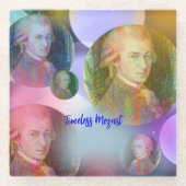 Timeless Mozart Music Glasuntersetzer (Vorderseite)