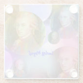 Timeless Mozart Music Glasuntersetzer (Rückseite)