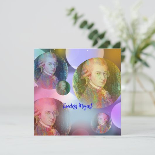 Timeless Mozart Music Grußkarten (Stehend Vorderseite)