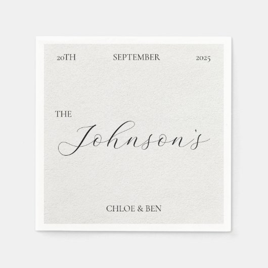 Timeless, Personalized Napkins Serviette (Vorderseite)