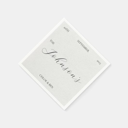 Timeless, Personalized Napkins Serviette (Ecke)