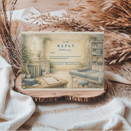 Timeless Physical Therapy Graduate RSVP Karte