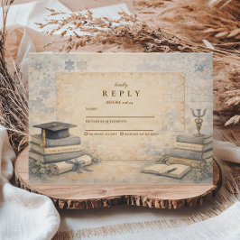 Timeless Psychology Graduation RSVP Karte