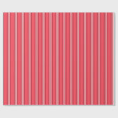 Timeless Red Stripes Classic Geschenkpapier (Flach)