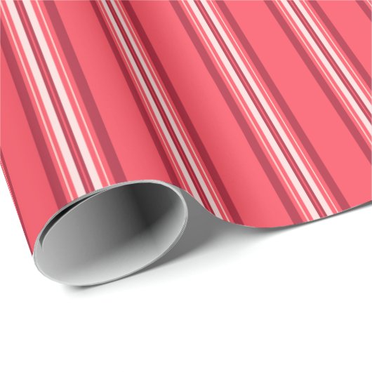 Timeless Red Stripes Classic Geschenkpapier (Rolleneckpunkt)