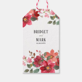 Timeless Red Wedding Geschenkanhänger