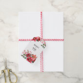Timeless Red Wedding Geschenkanhänger (Mit Garn)