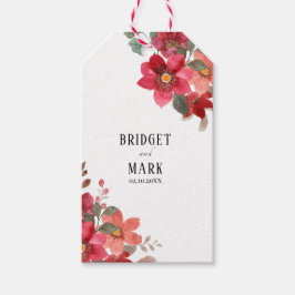 Timeless Red Wedding Geschenkanhänger