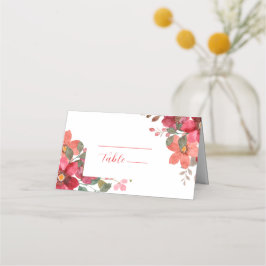 Timeless Red Wedding Platzkarte