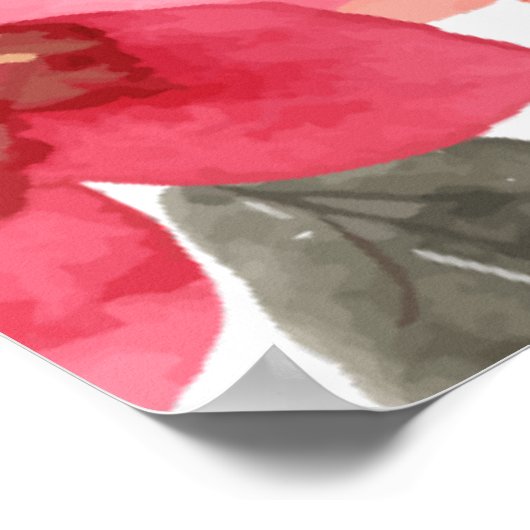 Timeless Red Wedding Poster (Ecke)