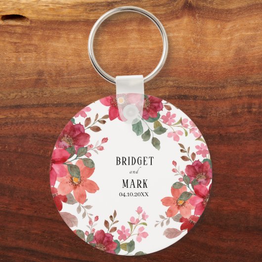 Timeless Red Wedding Schlüsselanhänger (Vorderseite)