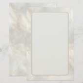 Timeless Refined Modern Luxury Marble Briefpapier (Vorne/Hinten)