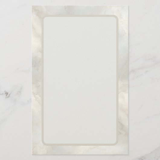 Timeless Refined Modern Luxury Marble Briefpapier (Vorderseite)