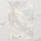 Timeless Refined Modern Luxury Marble Briefpapier (Rückseite)
