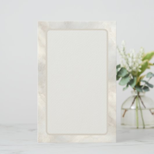Timeless Refined Modern Luxury Marble Briefpapier (Stehend Vorderseite)