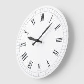 Timeless Roman Numeral Wall Clock Große Wanduhr (Winkel)