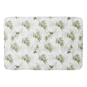 Timeless Sage Olive Watercolor Chic  Badematte (Vorderseite)