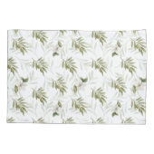 Timeless Sage Olive Watercolor Chic Kissenbezug (Rückseite)