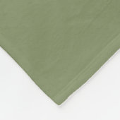 Timeless Sage Olive Watercolor Name Fleecedecke (Ecke)