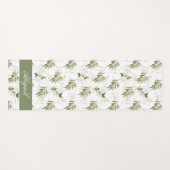 Timeless Sage Olive Watercolor Name  Yogamatte (Vorderseite (Horizontal))