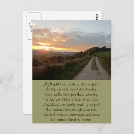 Timeless Samhain Sunset Postkarte (Vorne/Hinten)