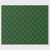 Timeless Tartan Plaid Green Black Ralph Christmas Geschenkpapier (Flach)