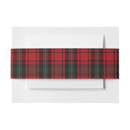 Timeless Tartan Plaid Red Black Ralph Christmas Einladungsbanderole