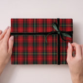 Timeless Tartan Plaid Red Black Ralph Christmas Geschenkpapier