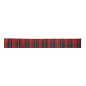 Timeless Tartan Plaid Red Black Ralph Christmas Satinband (Vorderseite)