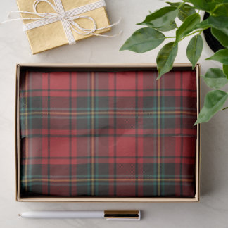 Timeless Tartan Plaid Red Black Ralph Christmas Seidenpapier