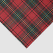 Timeless Tartan Plaid Red Black Ralph Christmas Seidenpapier (Detail)