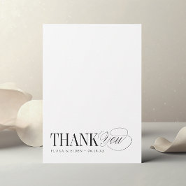 Timeless Thank You Personalized Stationery Mitteilungskarte