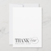 Timeless Thank You Personalized Stationery Mitteilungskarte (Vorderseite)