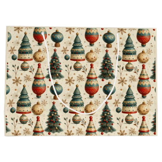 Timeless Tree Große Geschenktüte (Rückseite)