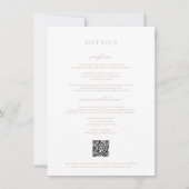Timeless Vines Crest Beige Details Card Einladung (Vorderseite)