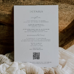 Timeless Vines Crest Black Details Card Einladung