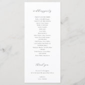 Timeless Vines Monogram Crest Black Program Programm (Rückseite)