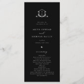 Timeless Vines Monogram Crest Black Program Programm (Vorderseite)