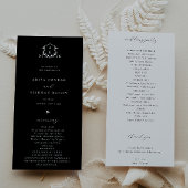 Timeless Vines Monogram Crest Black Program Programm